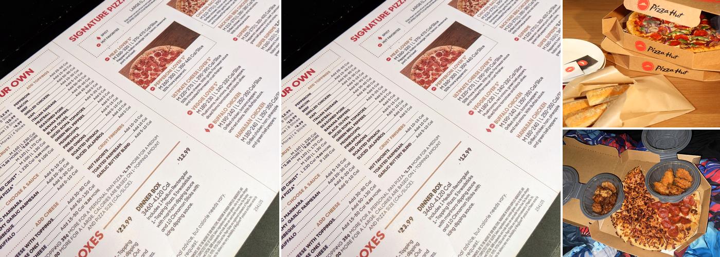 Pizza Hut Menu