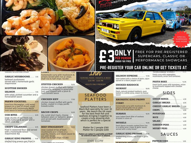 The Black Bull Inn Menu