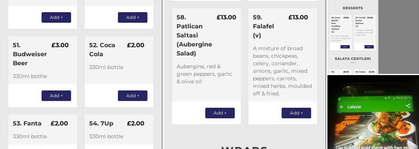 Lalezar BBQ & Meze Menu