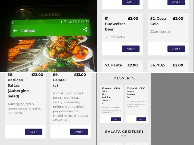 Lalezar BBQ & Meze Menu