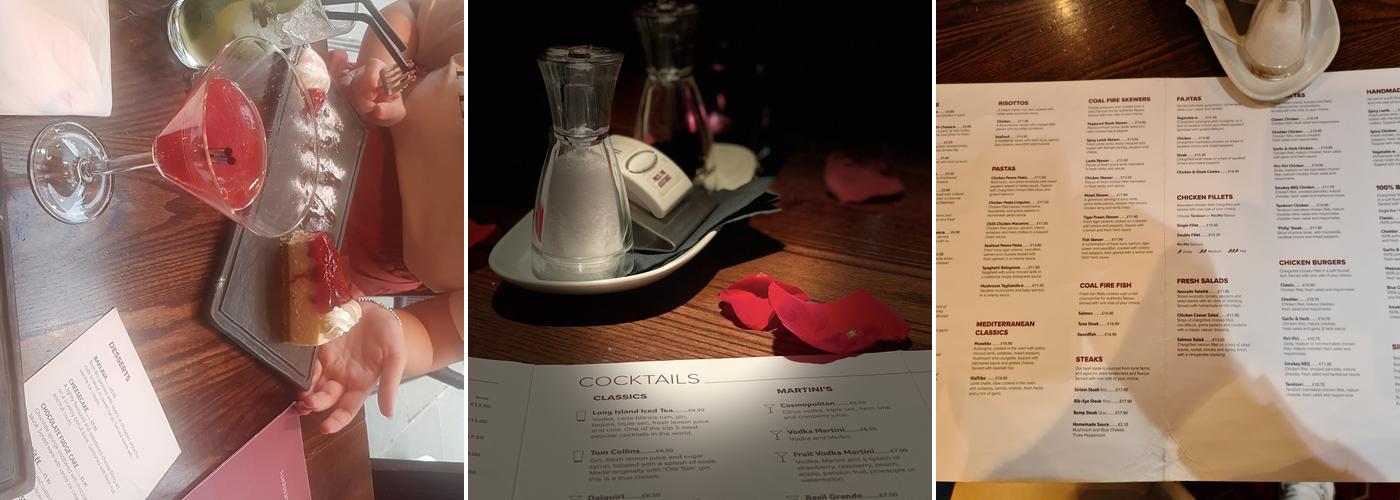 Zest Bar & Grill Menu