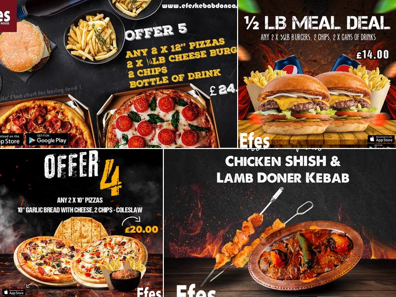 Efes Kebab & Pizza House Menu