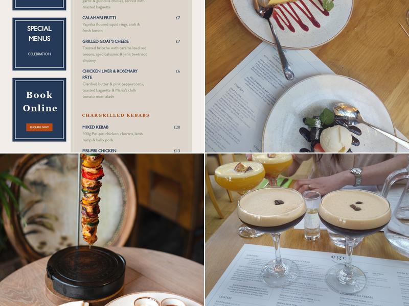 Ego Mediterranean Restaurant & Bar, Sheffield Menu