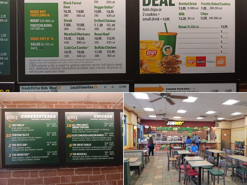 Subway Menu