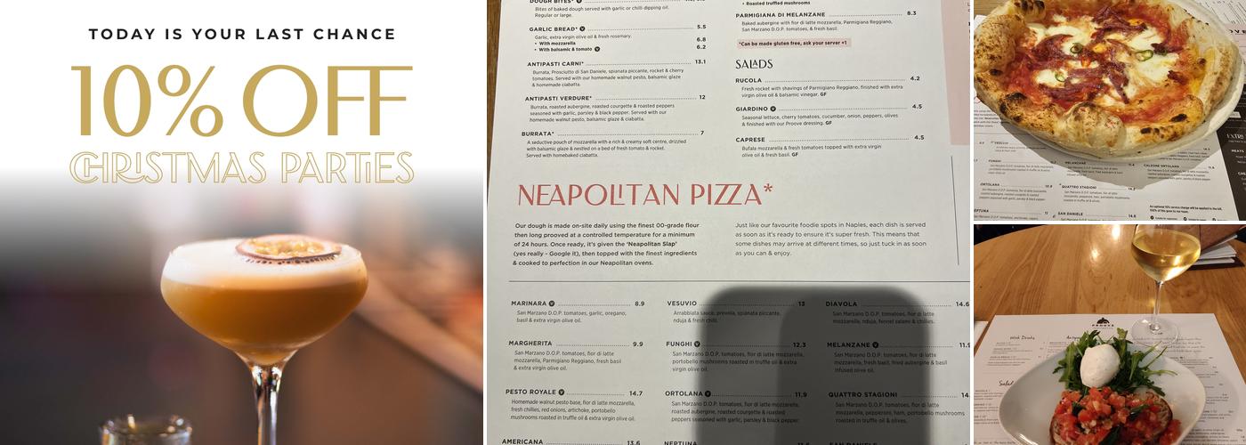 Proove Pizza Menu