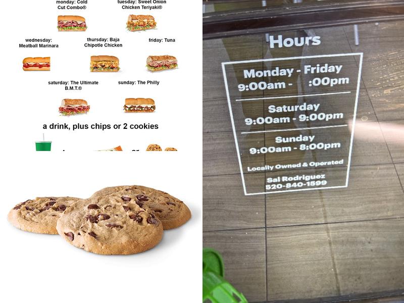 Subway Menu