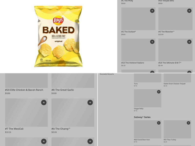 Subway Menu