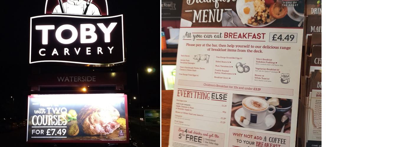 Toby Carvery Waterside Menu