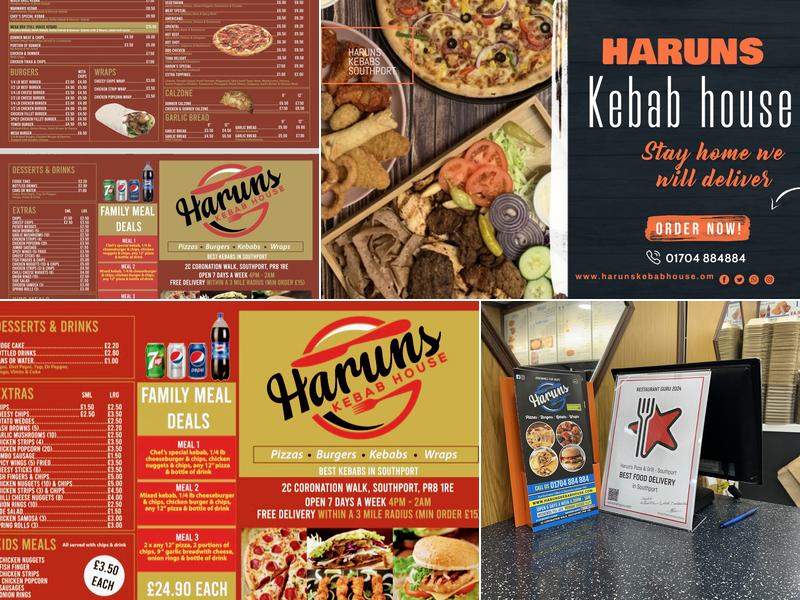 Harun’s Pizza & Grill - Southport Menu