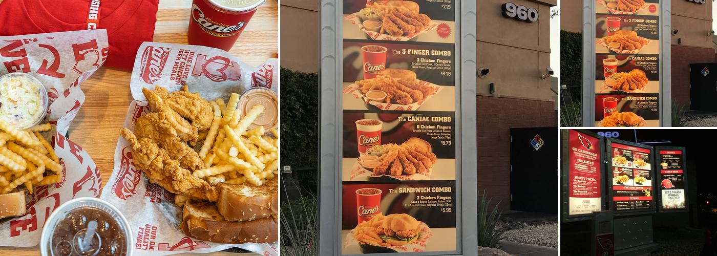 Raising Cane's Chicken Fingers Menu