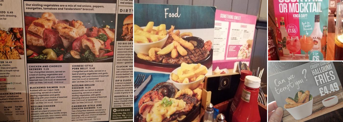 Black Horse Inn Menu