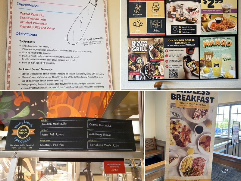 Golden Corral Buffet & Grill Menu