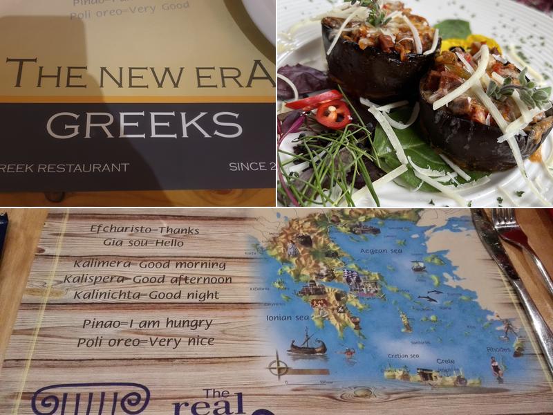 The New Era Greeks Menu