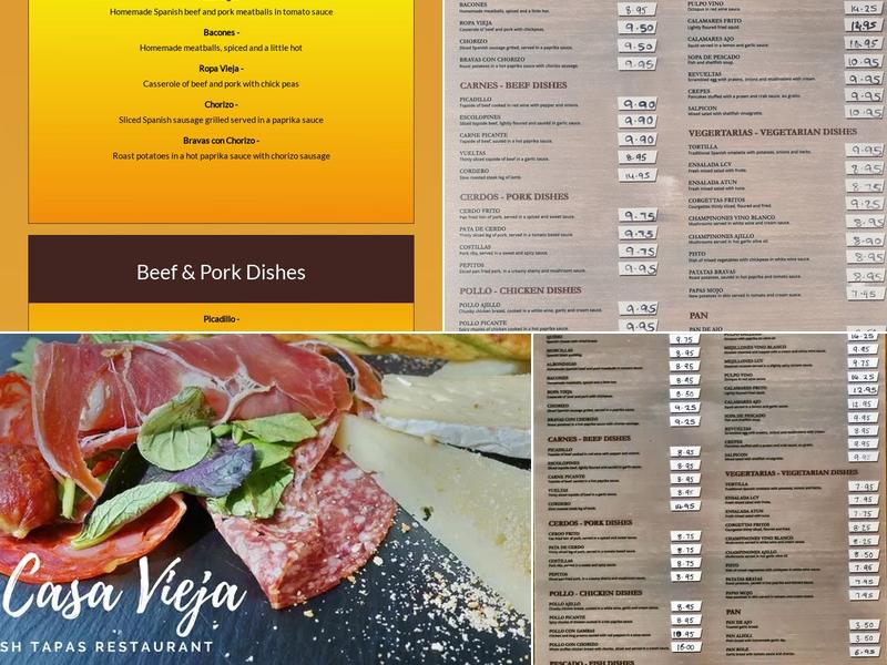 La Casa Vieja Menu