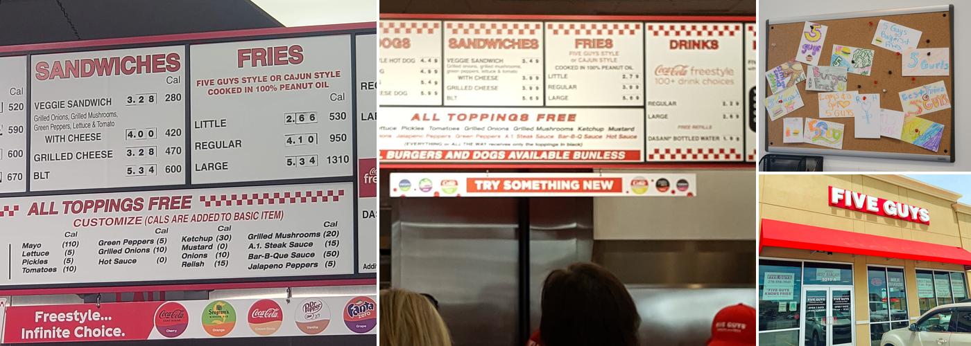 Five Guys Menu