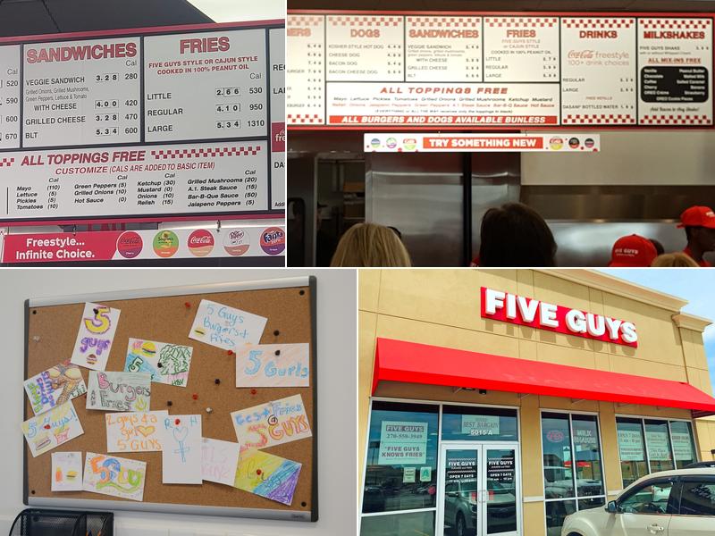 Five Guys Menu