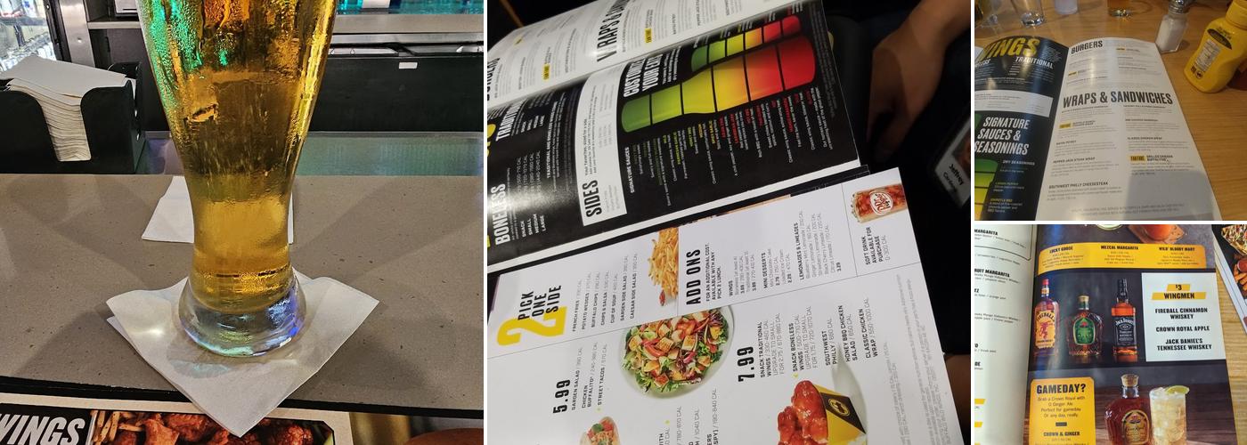 Buffalo Wild Wings Menu
