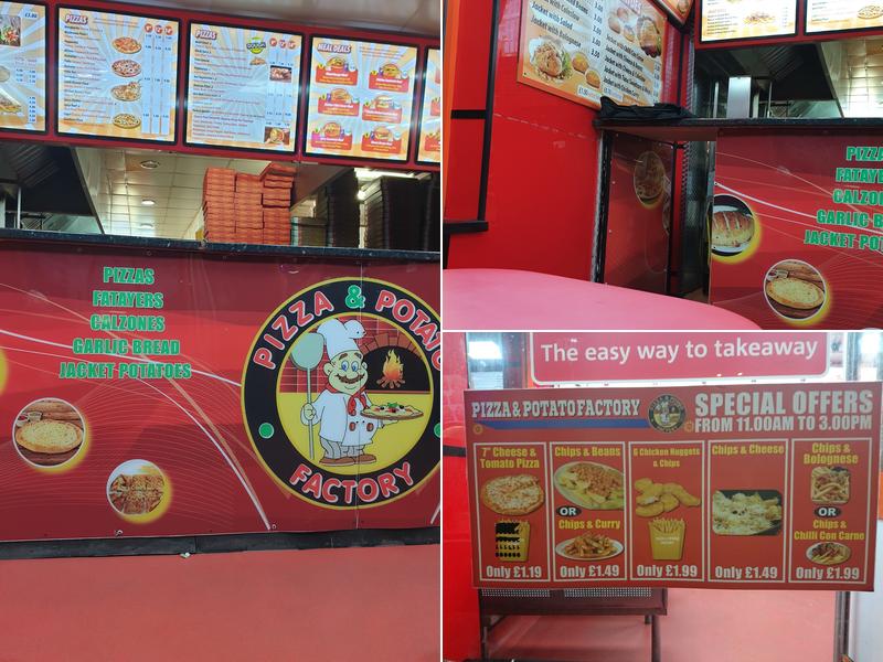 Pizza & Potato Factory Oldham Menu
