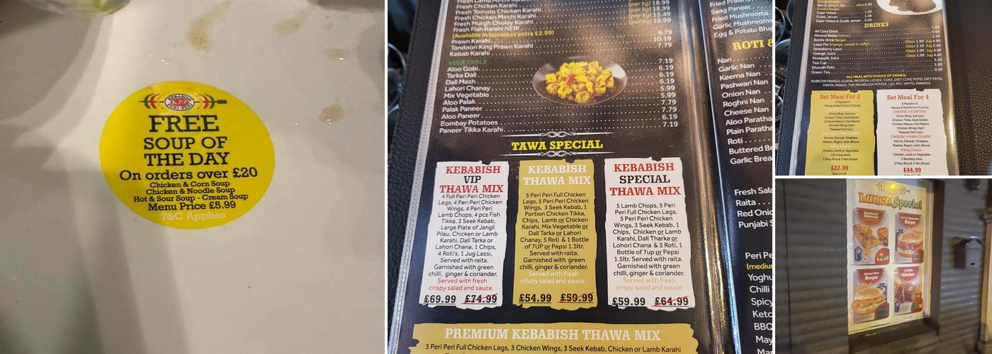 Kebabish Peri Peri Menu