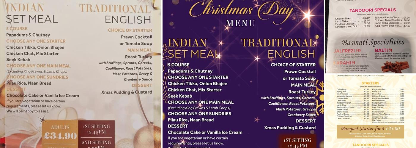 Basmati Restuarant & take away Menu