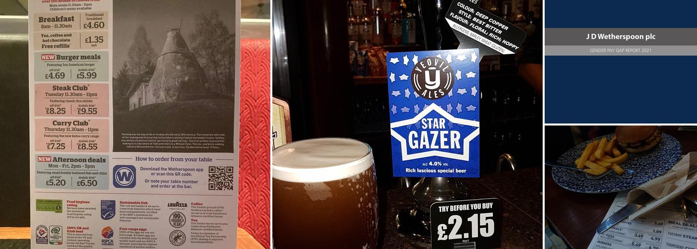 The William Tyler - JD Wetherspoon Menu