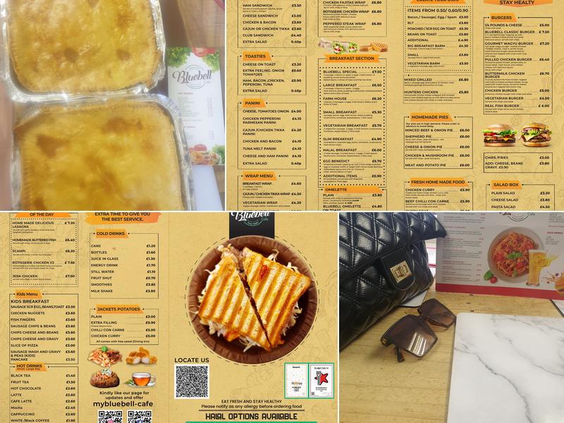 Bluebell Cafe ltd Menu