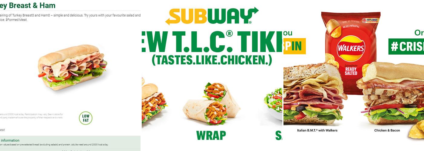 Subway Menu