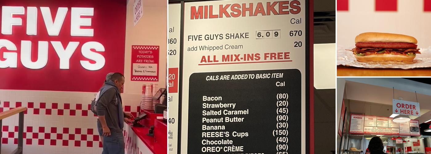 Five Guys Menu