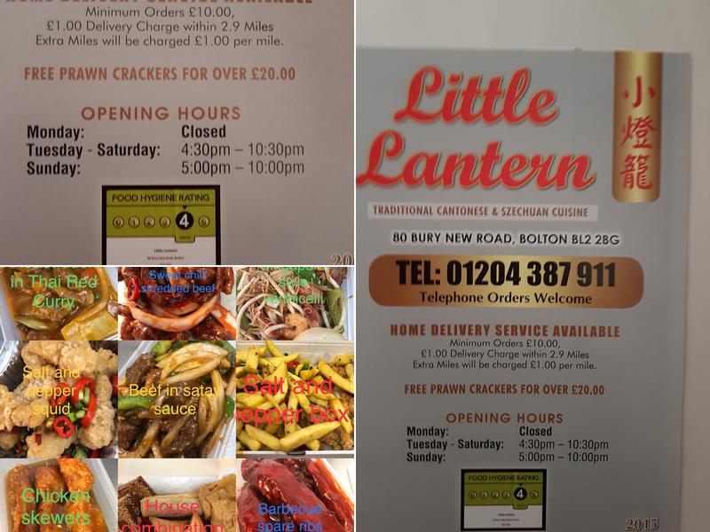 Little Lantern Menu