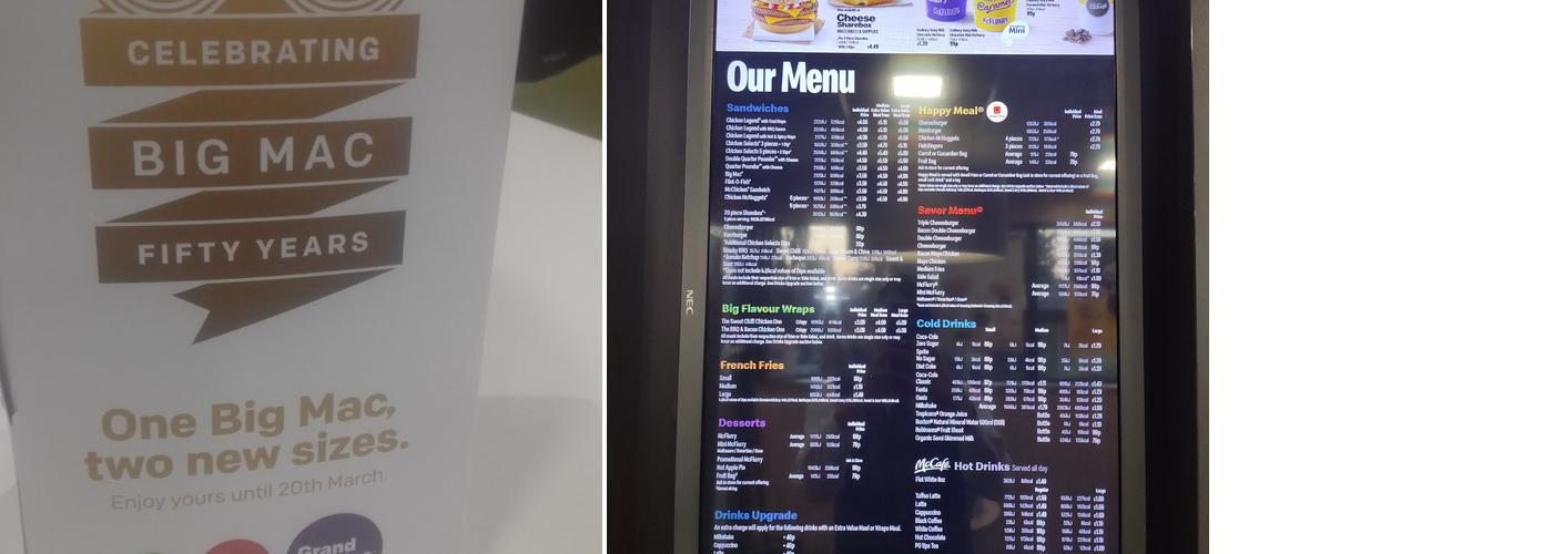 McDonald's Menu