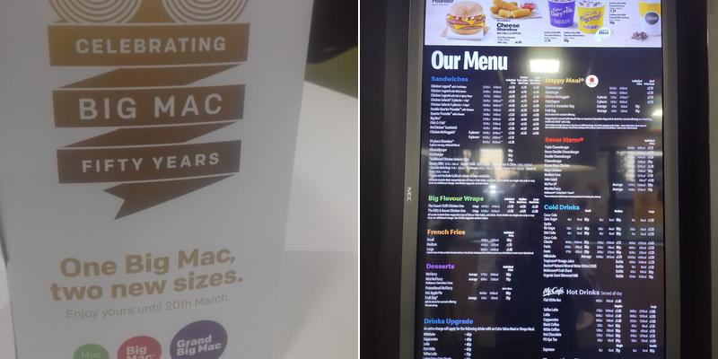 McDonald's Menu