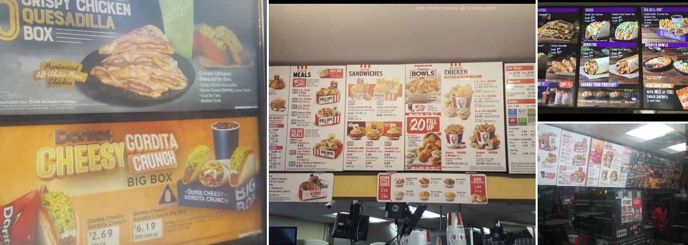 Taco Bell / KFC Menu