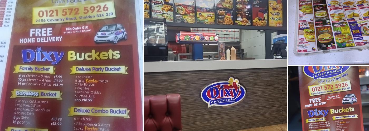 Dixy Chicken - Sheldon Menu