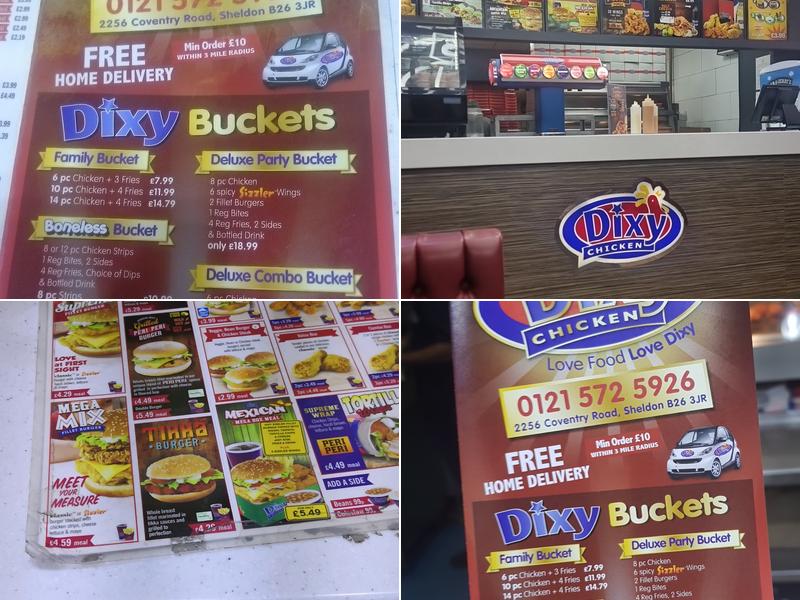 Dixy Chicken - Sheldon Menu