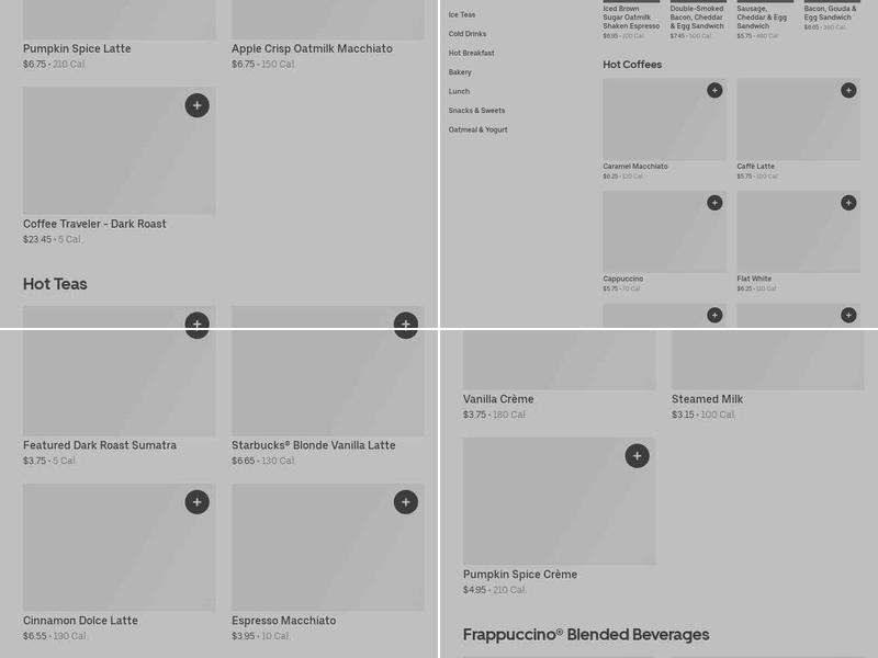 Starbucks Menu