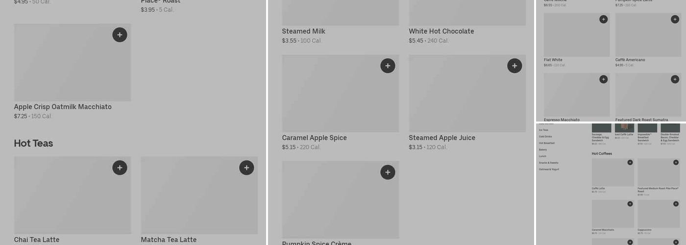 Starbucks Menu