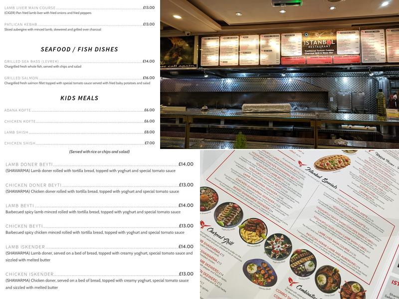 Istanbul Restaurant Menu