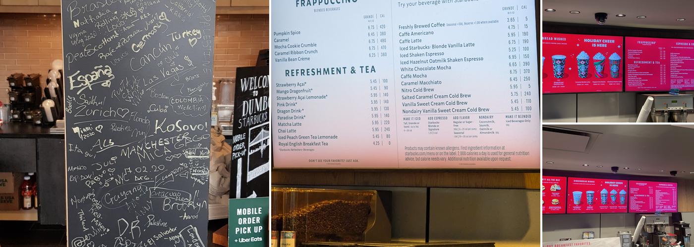 Starbucks Menu