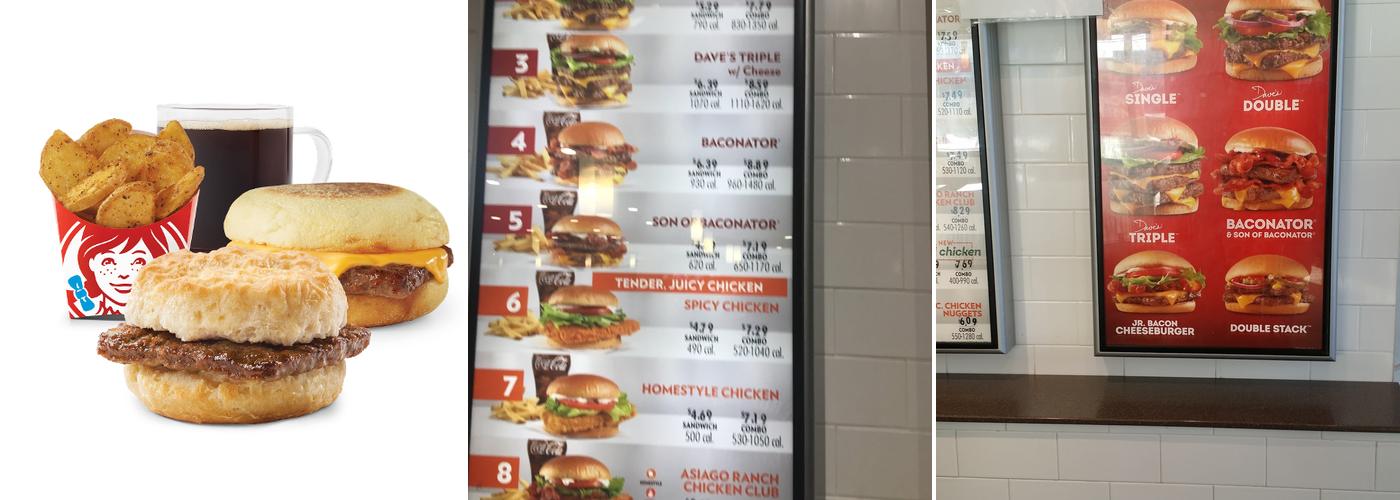 Wendy's Menu