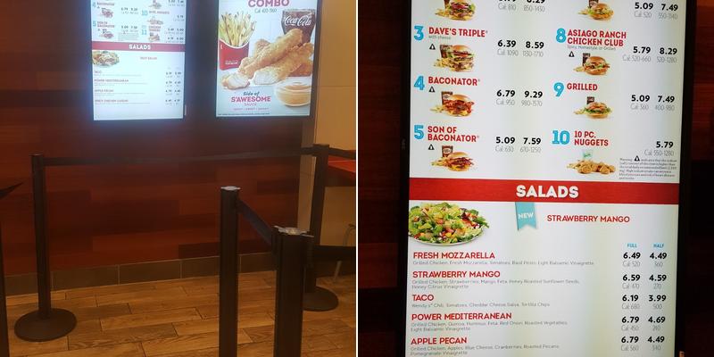 Wendy's Menu