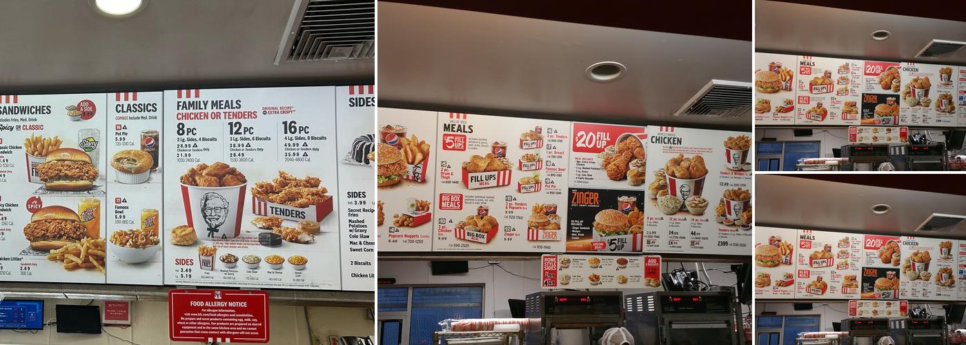 KFC Menu
