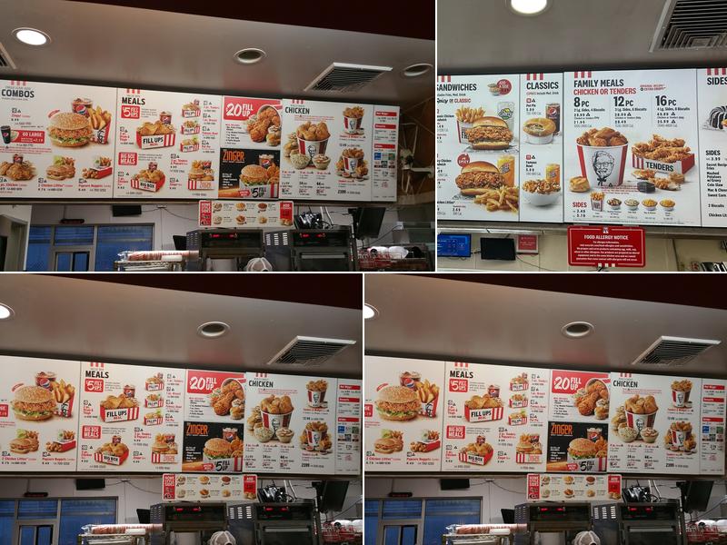 KFC Menu