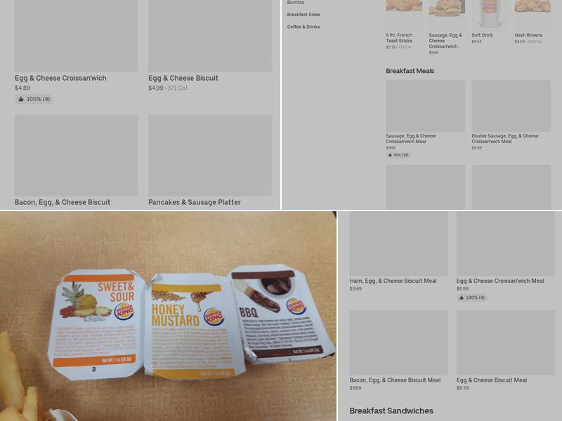 Burger King Menu