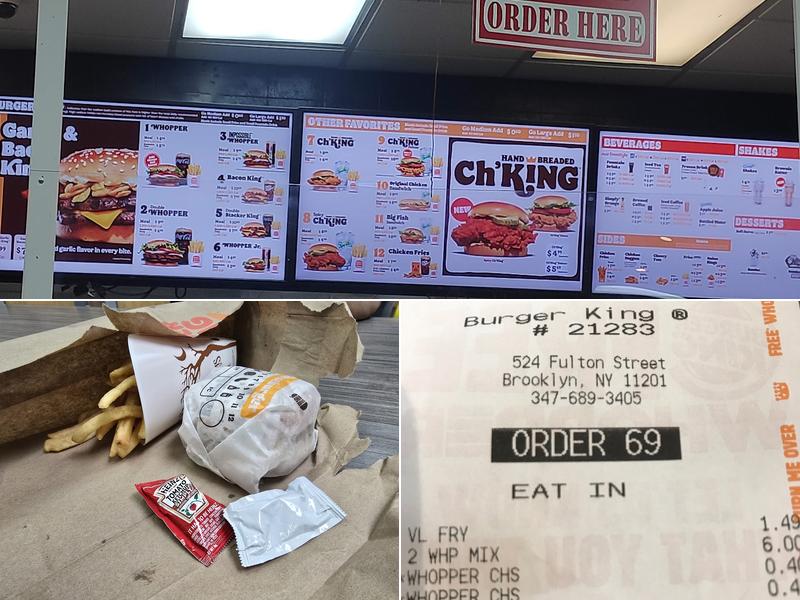 Burger King Menu