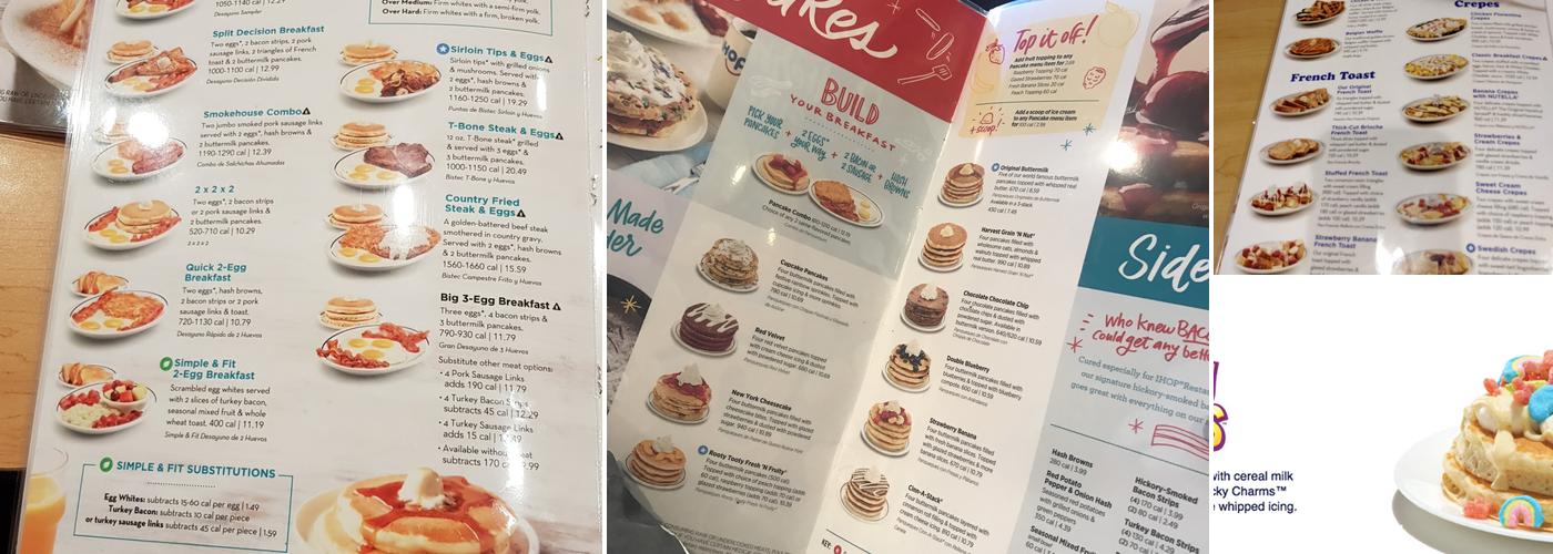 IHOP Menu