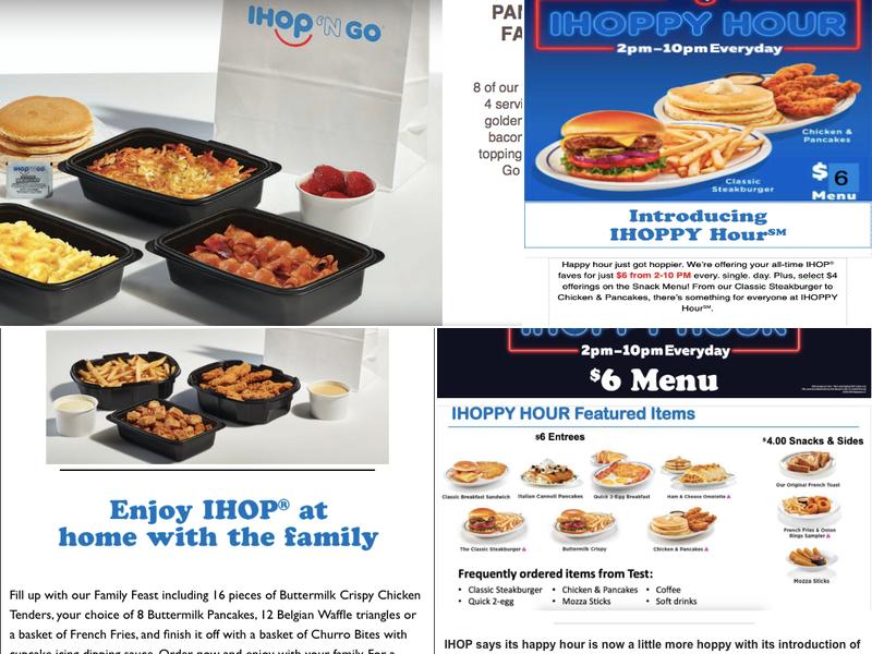 IHOP Menu