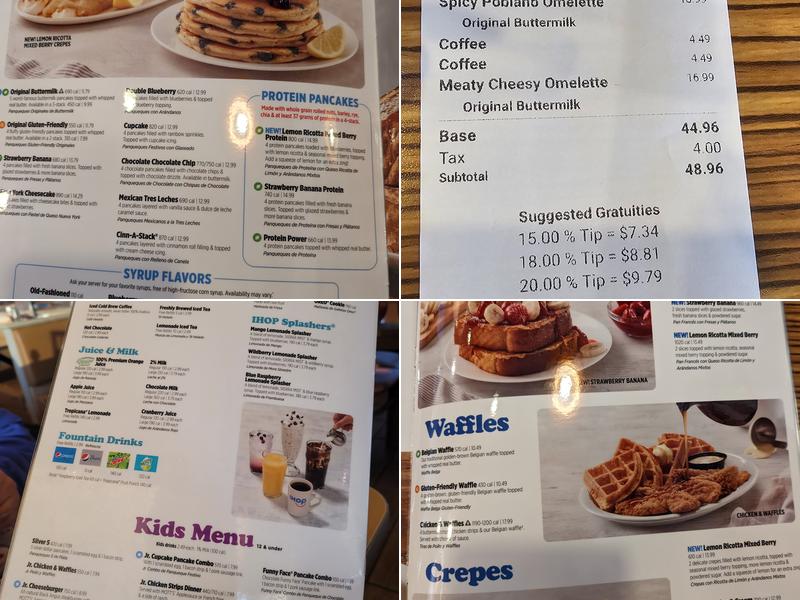 IHOP Menu