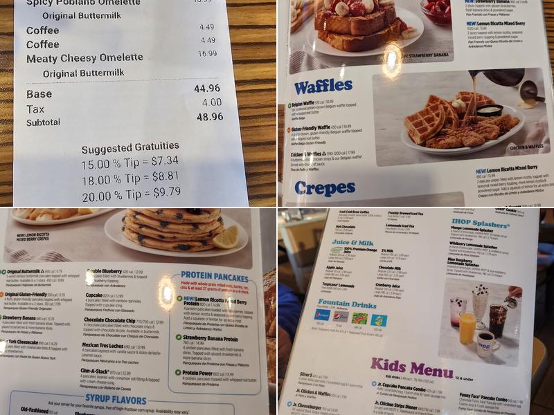 IHOP Menu