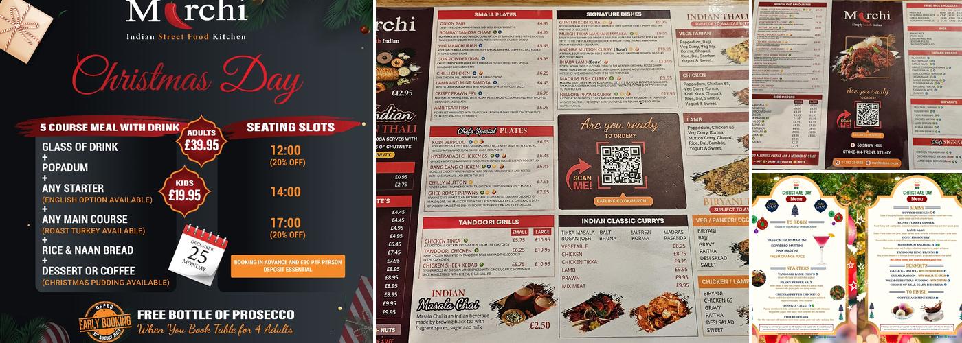Mirchi Restaurant Menu
