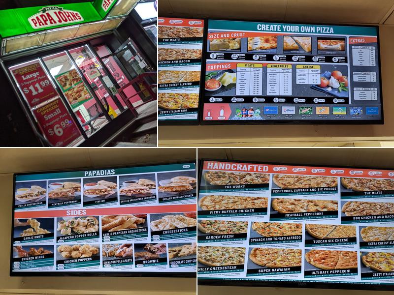 Papa Johns Pizza Menu